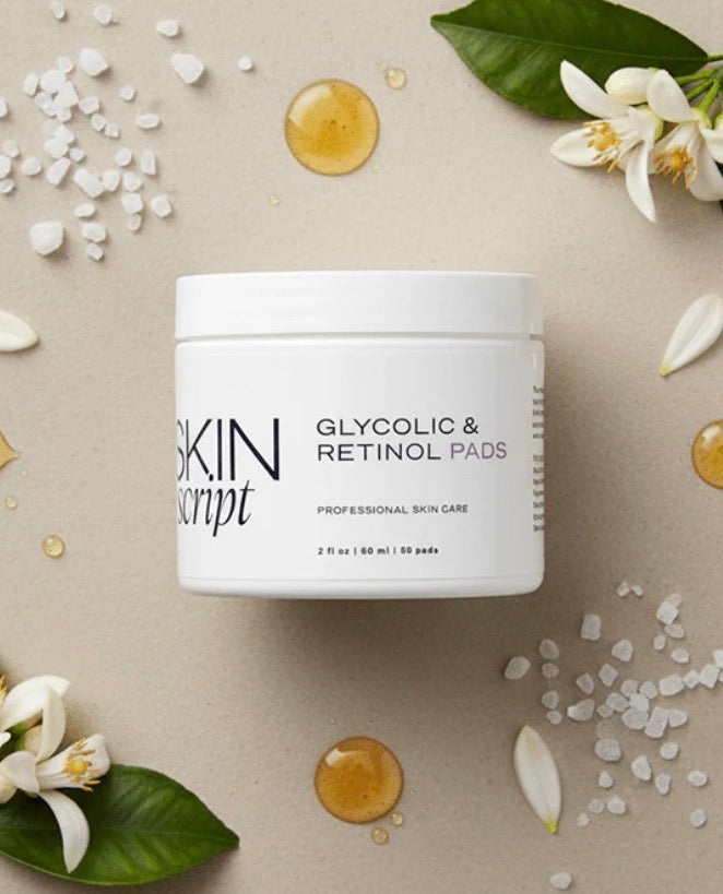 Skin Script Glycolic and Retinol Pads (50 Count)